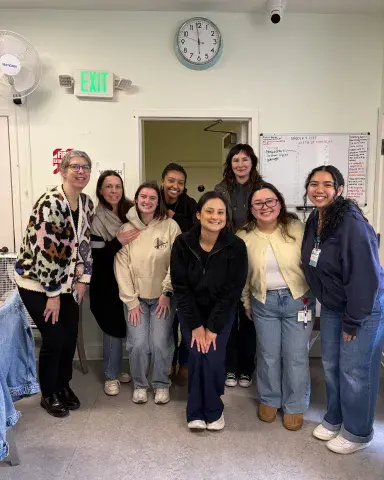 BSN student group photo at Jelani House