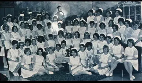 Class photo of nursing students