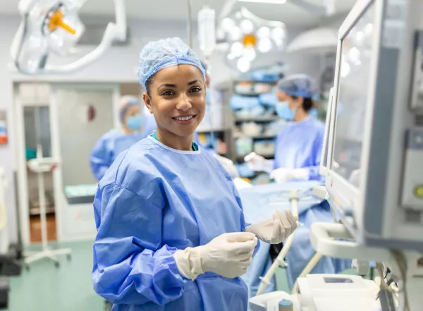 Nurse in operating room
