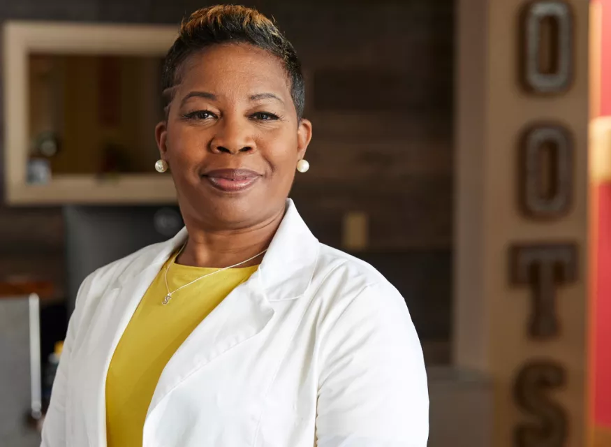 Nurse practitioner in clinic
