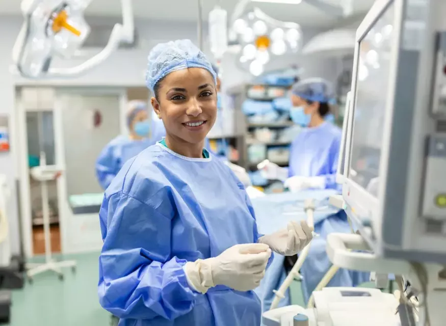 Anesthesia Nurse in scrubs