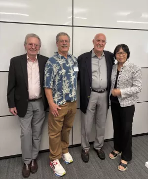 William Jenkins, Tim Dutra, Joel Clark, President Wang