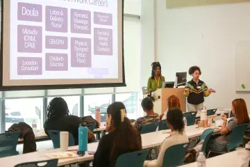 students sitting in lecture