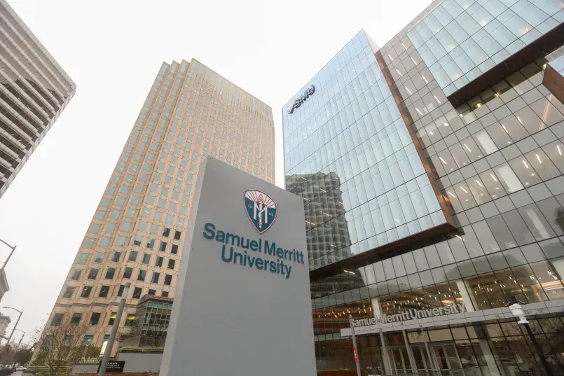 Exterior of SMU's new campus in Oakland