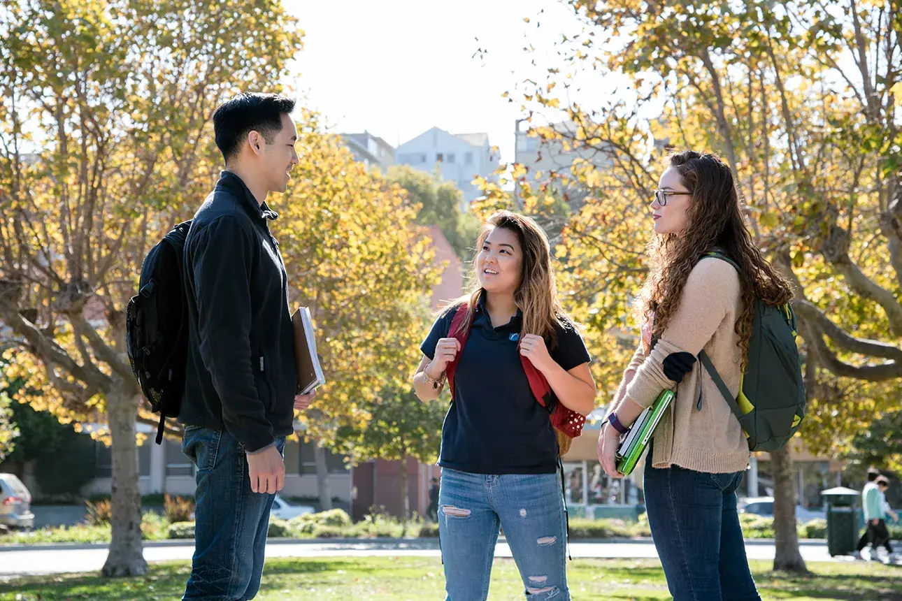 Students in the park