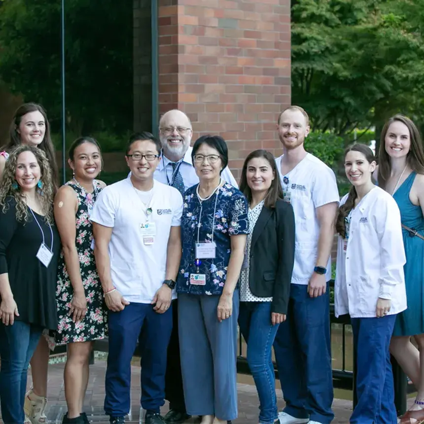 Group photo with president