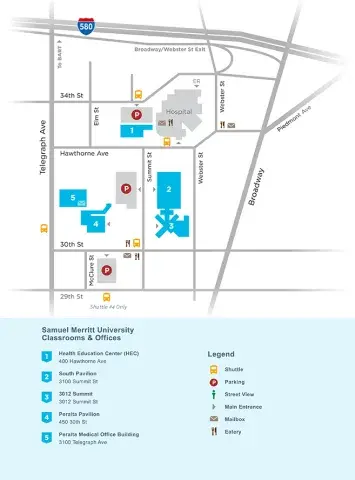 Oakland Campus Map