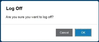 Screenshot of Log Off screen