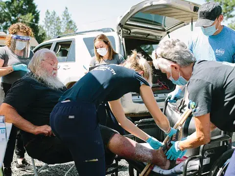 Medspire Health outdoor clinic