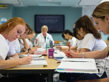 Student studying