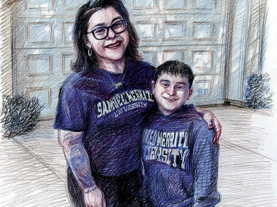 Juliana Lainez, OTD '22, and her son, Pancho.